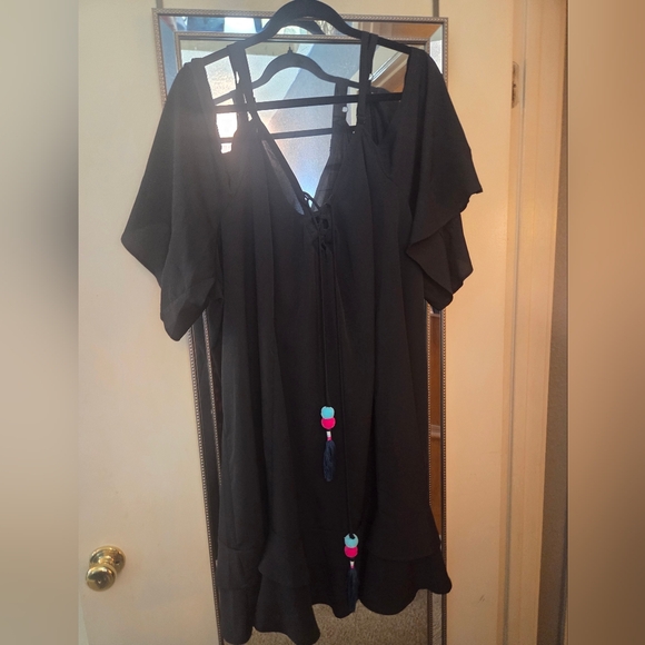 Torrid Off-Shoulder Cover-Up Dress - Picture 7 of 10